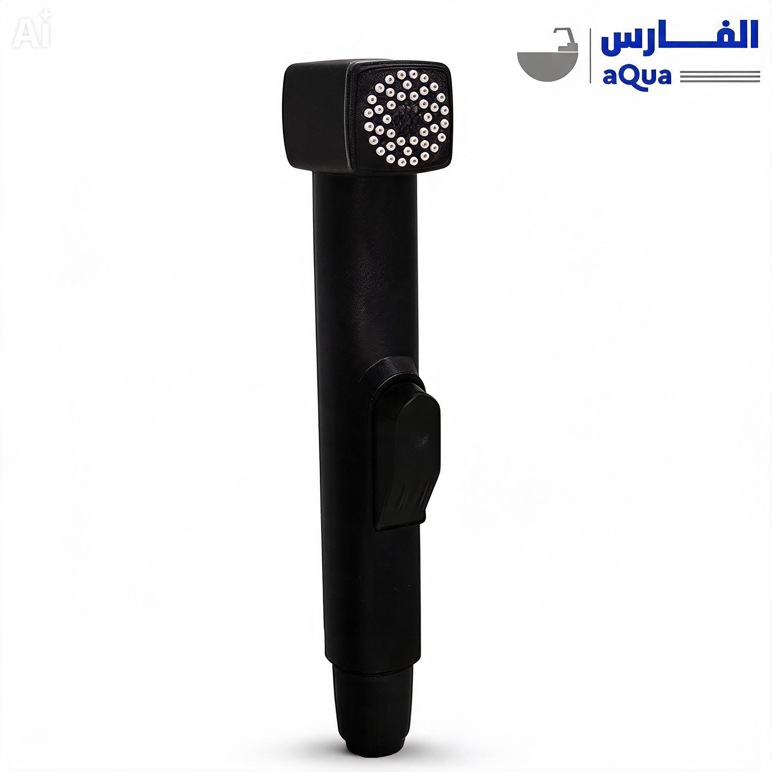 شطاف حمام أسود مربع عالي الجودة – صناعة إيطالية بضمان 5 سنوات ضد التهريب والصدأ